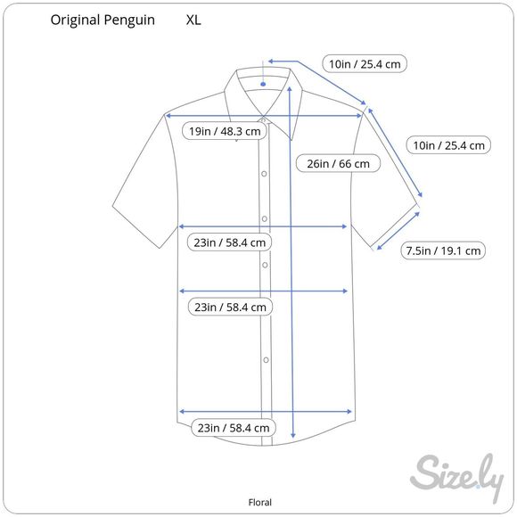 Original Penguin Men's Button-Down Shirt XL - Picture 2 of 5